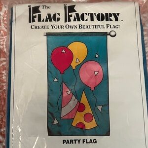 Create Your Own Kit:  Party Flag with Red, Yellow, and Blue Design